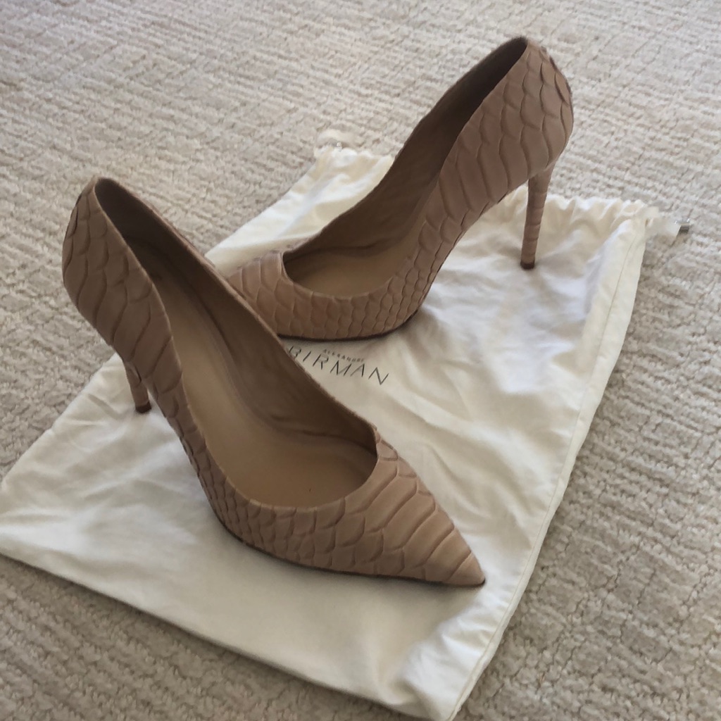 Alexandre Birman Vintage Beige Pump Size 38 1/2 In Beige